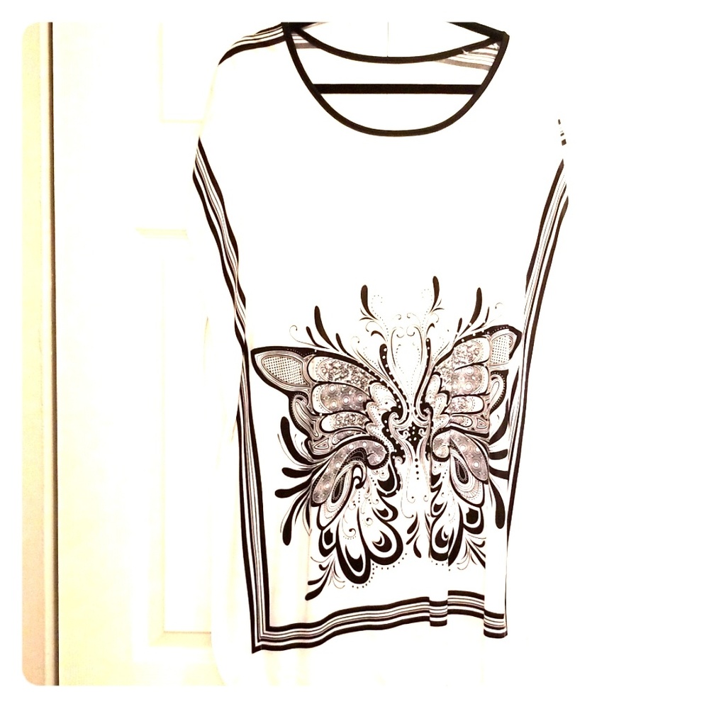 Sexy Tunic with butterfly design